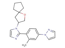 1-{3-methyl-4-[1-(1-oxaspiro[4.4]non-3-yl)-1H-imidazol-2-yl]phenyl}-1H-pyrazole
