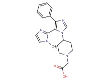[4-(1-methyl-5'-phenyl-1H,3'H-2,4'-biimidazol-3'-yl)-1-piperidinyl]acetic acid