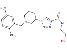 1-[1-(2,5-dimethylbenzyl)-3-piperidinyl]-N-(2-hydroxyethyl)-1H-1,2,3-triazole-4-carboxamide