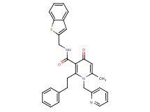 N-(1-benzothien-2-ylmethyl)-6-methyl-4-oxo-2-(2-phenylethyl)-1-(2-pyridinylmethyl)-1,4-dihydro-3-pyridinecarboxamide