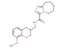 N-[(8-methoxy-3,4-dihydro-2H-chromen-3-yl)methyl]-6,7,8,9-tetrahydro-5H-[1,2,4]triazolo[4,3-a]azepine-3-carboxamide