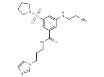 N-[3-(1H-imidazol-1-yl)propyl]-3-(propylamino)-5-(1-pyrrolidinylsulfonyl)benzamide