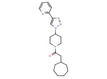 2-{1-[1-(cycloheptylacetyl)piperidin-4-yl]-1H-1,2,3-triazol-4-yl}pyridine