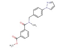 methyl 3-({methyl[4-(1H-pyrazol-1-yl)benzyl]amino}carbonyl)benzoate