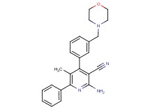 2-amino-5-methyl-4-[3-(morpholin-4-ylmethyl)phenyl]-6-phenylnicotinonitrile