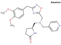 (5S)-5-{[{[3-(3,4-dimethoxybenzyl)-1,2,4-oxadiazol-5-yl]methyl}(4-pyridinylmethyl)amino]methyl}-2-pyrrolidinone