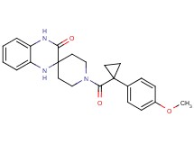 1-{[1-(4-methoxyphenyl)cyclopropyl]carbonyl}-1',4'-dihydro-3'H-spiro[piperidine-4,2'-quinoxalin]-3'-one