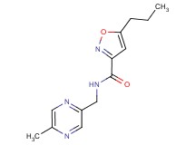N-[(5-methyl-2-pyrazinyl)methyl]-5-propyl-3-isoxazolecarboxamide