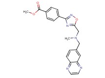 methyl 4-(5-{[methyl(6-quinoxalinylmethyl)amino]methyl}-1,2,4-oxadiazol-3-yl)benzoate