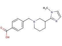 4-{[3-(1-methyl-1H-imidazol-2-yl)-1-piperidinyl]methyl}benzoic acid