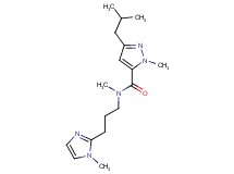 3-isobutyl-N,1-dimethyl-N-[3-(1-methyl-1H-imidazol-2-yl)propyl]-1H-pyrazole-5-carboxamide