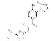 N-[(2-isopropyl-1,3-thiazol-4-yl)methyl]-N,4-dimethyl-3-(2-oxo-1-imidazolidinyl)benzamide