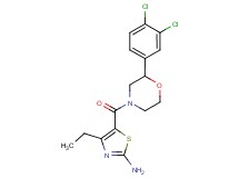 5-{[2-(3,4-dichlorophenyl)morpholin-4-yl]carbonyl}-4-ethyl-1,3-thiazol-2-amine