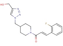 [1-({1-[(2E)-3-(2-fluorophenyl)-2-propenoyl]-4-piperidinyl}methyl)-1H-1,2,3-triazol-4-yl]methanol