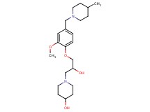 1-(2-hydroxy-3-{2-methoxy-4-[(4-methylpiperidin-1-yl)methyl]phenoxy}propyl)piperidin-4-ol