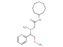 N-cyclooctyl-2-[(2-methoxy-1-pyridin-2-ylethyl)(methyl)amino]acetamide