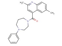 2,6-dimethyl-4-[(4-phenyl-1,4-diazepan-1-yl)carbonyl]quinoline