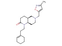(4aS*,8aR*)-1-(2-cyclohex-1-en-1-ylethyl)-6-[(3-methylisoxazol-5-yl)methyl]octahydro-1,6-naphthyridin-2(1H)-one
