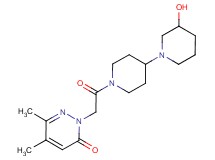 2-[2-(3-hydroxy-1,4'-bipiperidin-1'-yl)-2-oxoethyl]-5,6-dimethyl-3(2H)-pyridazinone