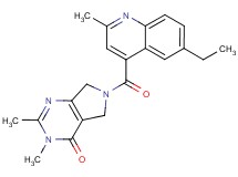 6-[(6-ethyl-2-methyl-4-quinolinyl)carbonyl]-2,3-dimethyl-3,5,6,7-tetrahydro-4H-pyrrolo[3,4-d]pyrimidin-4-one