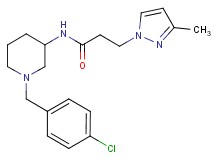 N-[1-(4-chlorobenzyl)-3-piperidinyl]-3-(3-methyl-1H-pyrazol-1-yl)propanamide