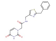N-[(2-benzyl-1,3-thiazol-4-yl)methyl]-2-(2,4-dioxo-3,4-dihydropyrimidin-1(2H)-yl)acetamide