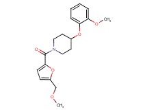 1-[5-(methoxymethyl)-2-furoyl]-4-(2-methoxyphenoxy)piperidine