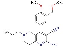 2-amino-4-[4-methoxy-3-(methoxymethyl)phenyl]-6-propyl-5,6,7,8-tetrahydro-1,6-naphthyridine-3-carbonitrile