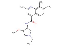 N-[(3S*,4S*)-1-ethyl-4-methoxy-3-pyrrolidinyl]-2,7,8-trimethyl-4-quinolinecarboxamide