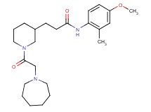 3-[1-(1-azepanylacetyl)-3-piperidinyl]-N-(4-methoxy-2-methylphenyl)propanamide