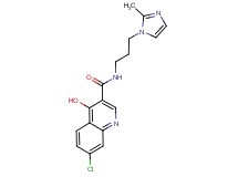 7-chloro-4-hydroxy-N-[3-(2-methyl-1H-imidazol-1-yl)propyl]quinoline-3-carboxamide