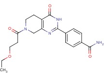 4-[7-(3-ethoxypropanoyl)-4-oxo-3,4,5,6,7,8-hexahydropyrido[3,4-d]pyrimidin-2-yl]benzamide