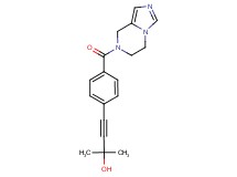 4-[4-(5,6-dihydroimidazo[1,5-a]pyrazin-7(8H)-ylcarbonyl)phenyl]-2-methylbut-3-yn-2-ol