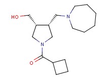 [(3R*,4R*)-4-(1-azepanylmethyl)-1-(cyclobutylcarbonyl)-3-pyrrolidinyl]methanol