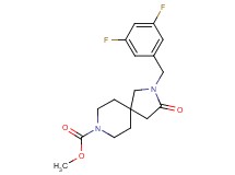 methyl 2-(3,5-difluorobenzyl)-3-oxo-2,8-diazaspiro[4.5]decane-8-carboxylate