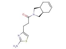 4-{3-[(3aR*,7aS*)-1,3,3a,4,7,7a-hexahydro-2H-isoindol-2-yl]-3-oxopropyl}-1,3-thiazol-2-amine