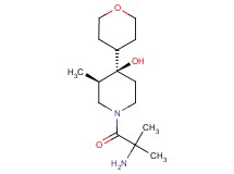 rel-(3R,4R)-3-methyl-1-(2-methylalanyl)-4-(tetrahydro-2H-pyran-4-yl)-4-piperidinol hydrochloride