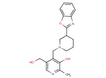 4-{[3-(1,3-benzoxazol-2-yl)piperidin-1-yl]methyl}-5-(hydroxymethyl)-2-methylpyridin-3-ol