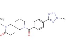 2-ethyl-8-[4-(2-methyl-2H-tetrazol-5-yl)benzoyl]-2,8-diazaspiro[5.5]undecan-3-one