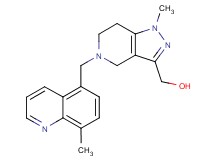 {1-methyl-5-[(8-methylquinolin-5-yl)methyl]-4,5,6,7-tetrahydro-1H-pyrazolo[4,3-c]pyridin-3-yl}methanol