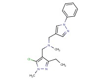 1-(5-chloro-3-ethyl-1-methyl-1H-pyrazol-4-yl)-N-methyl-N-[(1-phenyl-1H-pyrazol-4-yl)methyl]methanamine