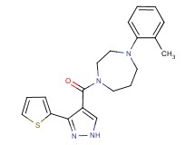1-(2-methylphenyl)-4-{[3-(2-thienyl)-1H-pyrazol-4-yl]carbonyl}-1,4-diazepane