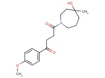 4-(4-hydroxy-4-methylazepan-1-yl)-1-(4-methoxyphenyl)-4-oxobutan-1-one