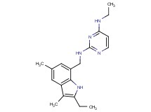 N~4~-ethyl-N~2~-[(2-ethyl-3,5-dimethyl-1H-indol-7-yl)methyl]pyrimidine-2,4-diamine