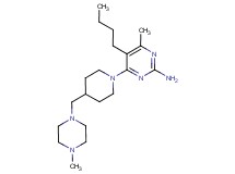5-butyl-4-methyl-6-{4-[(4-methylpiperazin-1-yl)methyl]piperidin-1-yl}pyrimidin-2-amine