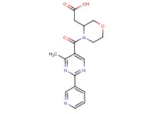 (4-{[4-methyl-2-(3-pyridinyl)-5-pyrimidinyl]carbonyl}-3-morpholinyl)acetic acid