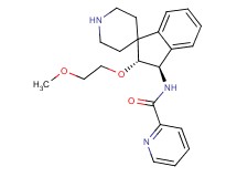 N-[(2R*,3R*)-2-(2-methoxyethoxy)-2,3-dihydrospiro[indene-1,4'-piperidin]-3-yl]-2-pyridinecarboxamide