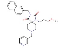 1-(3-methoxypropyl)-3-(2-naphthylmethyl)-8-(3-pyridinylmethyl)-1,3,8-triazaspiro[4.5]decane-2,4-dione