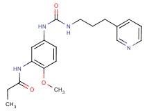 N-[2-methoxy-5-({[(3-pyridin-3-ylpropyl)amino]carbonyl}amino)phenyl]propanamide