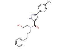 N-(2-hydroxyethyl)-3-(4-methylphenyl)-N-[(2E)-3-phenylprop-2-en-1-yl]-1H-pyrazole-5-carboxamide
